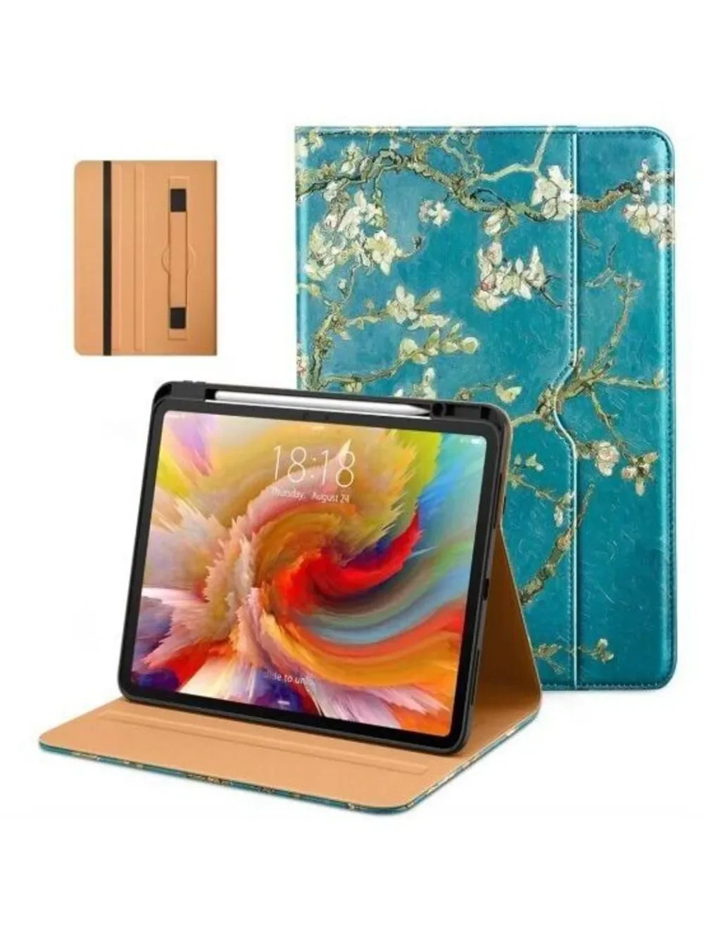 DTTO Premium Leather Business Folio Stand Cover for iPad Pro 13 inch M5/M4